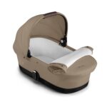 Cuna Moisés CYBEX eGazelle Gazelle S Beige Almendra Poliéster Armazón de Aluminio 33x16x20.5 pulgadas Compatible con Coc