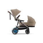 Cuna Moisés CYBEX eGazelle Gazelle S Beige Almendra Poliéster Armazón de Aluminio 33x16x20.5 pulgadas Compatible con Coc