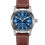 Reloj Automático Hamilton Khaki Field H70605540 Esfera Azul Caja de Acero Inoxidable 42mm Correa de Piel
