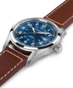 Reloj Automático Hamilton Khaki Field H70605540 Esfera Azul Caja de Acero Inoxidable 42mm Correa de Piel