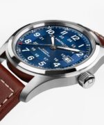 Reloj Automático Hamilton Khaki Field H70605540 Esfera Azul Caja de Acero Inoxidable 42mm Correa de Piel