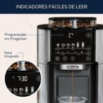 De'Longhi True Brew Cafetera de goteo, molinillo integrado, de una sola porción, de 8 a 24 onzas, café caliente o helado