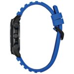 Reloj Citizen Eco-Drive Brycen AT2586-05E Cronógrafo Caja Acero Inoxidable 44.8mm Correa Silicona Azul Resistente al Agu
