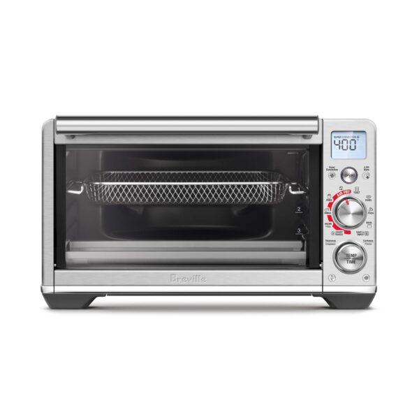 Breville Smart Oven - Freidora de aire compacta, acero inoxidable cepillado