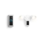 Kit Ring Video Doorbell Pro 2 con Ring Floodlight Cam Wired Blanco