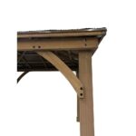 Cubierta de Invierno Garden Winds WC5014BL para Gazebo Yardistry YM12810 12 x 12 pies Negro 150 x 150 x 124 pulgadas