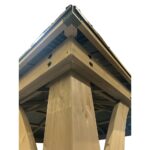 Cubierta de Invierno Garden Winds WC5014BL para Gazebo Yardistry YM12810 12 x 12 pies Negro 150 x 150 x 124 pulgadas