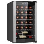 ‎Koolatron - Nevera de vino, enfriador de vino, gabinete de vino de 24 botellas para champán, vino tinto y blanco, bodeg