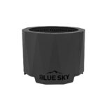 Hoguera de Patio Blue Sky Outdoor Living Peak AZPFP2216 sin Humo Negro 21.6 x 16 pulgadas