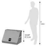 Montezuma Caja de herramientas triangular de acero resistente de 26" x 18" (aluminio, brite)