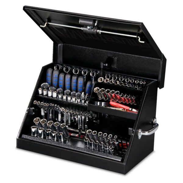 Montezuma SM200B - Caja de herramientas portátil TRIÁNGULO de 22.5 pulgadas - Construcción de acero resistente - Cofre d