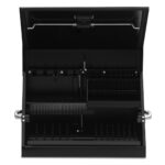 Montezuma SM200B - Caja de herramientas portátil TRIÁNGULO de 22.5 pulgadas - Construcción de acero resistente - Cofre d