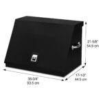 Montezuma XL450B - Caja de herramientas TRIÁNGULO portátil de 36 pulgadas - Diseño de varios niveles - Construcción de c