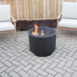 Fogatero de Patio Blue Sky Outdoor Living Peak Smokeless AZPFP2216-C con Pantalla contra Chispas y Colector de Cenizas E