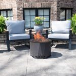 Fogatero de Patio Blue Sky Outdoor Living Peak Smokeless AZPFP2216-C con Pantalla contra Chispas y Colector de Cenizas E