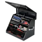 Montezuma SE250B - Caja de herramientas TRIÁNGULO portátil de 26 pulgadas - Diseño de varios niveles - Construcción de a