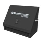 Montezuma Cajón triangular de varios niveles de 36 pulgadas con almacenamiento seguro y fabricación duradera