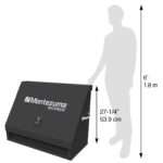 Montezuma Cajón triangular de varios niveles de 36 pulgadas con almacenamiento seguro y fabricación duradera