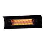 Calentador de Patio Infrarrojo Fire Sense 68027 1500 Watts Montado en Pared Color Negro