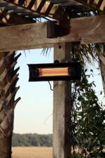 Calentador de Patio Infrarrojo Fire Sense 68027 1500 Watts Montado en Pared Color Negro