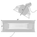 Calentador de Patio Infrarrojo Fire Sense 68027 1500 Watts Montado en Pared Color Negro