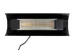 Calentador de Patio Infrarrojo Fire Sense 68027 1500 Watts Montado en Pared Color Negro