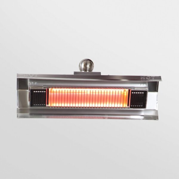 Calentador de Patio Infrarrojo Fire Sense 68019 Montado en Pared 1500 Watts Acero Inoxidable