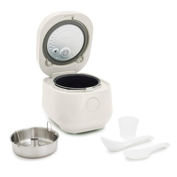 Arrocera GreenPan, 8 tazas cocidas (4 sin cocer), modo bajo en carbohidratos y sopa, 10 ajustes de cocción de un toque,