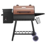 Ahumador Parrilla de Pellets de Madera VEVOR VA-456 8 en 1 456 Pulgadas Cuadradas Control Digital Sonda de Carne Negro