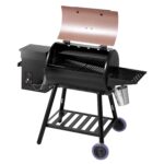 Ahumador Parrilla de Pellets de Madera VEVOR VA-456 8 en 1 456 Pulgadas Cuadradas Control Digital Sonda de Carne Negro