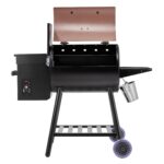 Ahumador Parrilla de Pellets de Madera VEVOR VA-456 8 en 1 456 Pulgadas Cuadradas Control Digital Sonda de Carne Negro