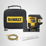 DEWALT Kit de Base Láser Verde 5 Puntos y Líneas Cruzadas Recargable USB DCLE14251GB