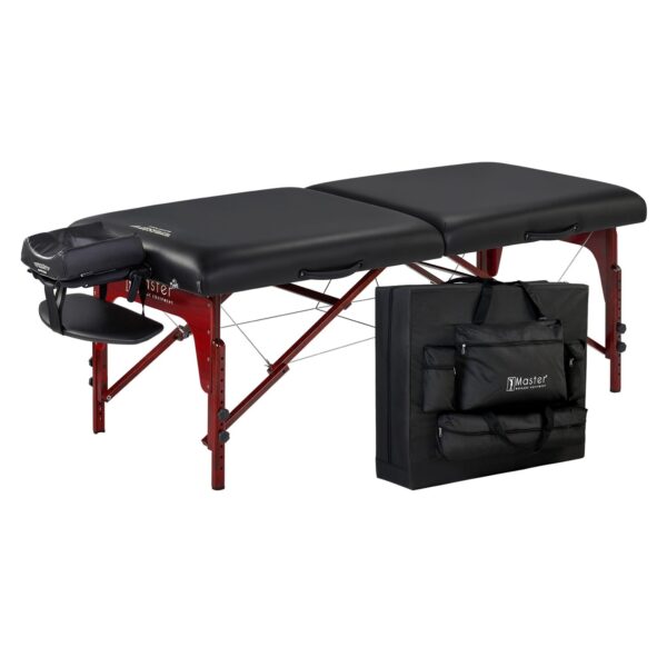 Mesa de Masaje Portátil Master Massage Montclair Pro 28285-T 31 Pulgadas Espuma Viscoelástica Negro