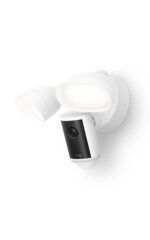 Cámara con reflector Ring Pro (modelo más reciente): Retinal 4K con video de gran angular, zoom 10x mejorado y reflector