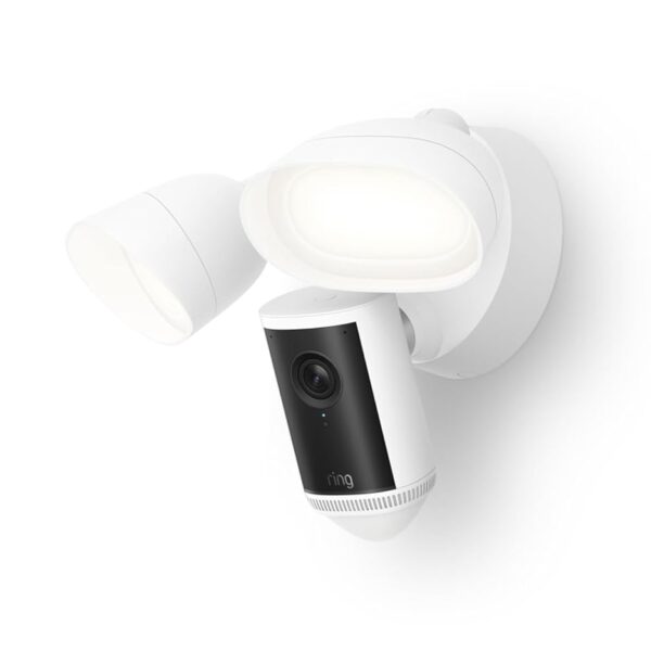 Cámara con reflector Ring Pro (modelo más reciente): Retinal 4K con video de gran angular, zoom 10x mejorado y reflector