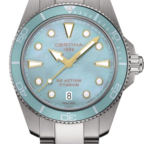 Reloj Certina DS Action Lady C0482104413100 34.5 mm Acero Madreperla Azul Cuarzo Suizo