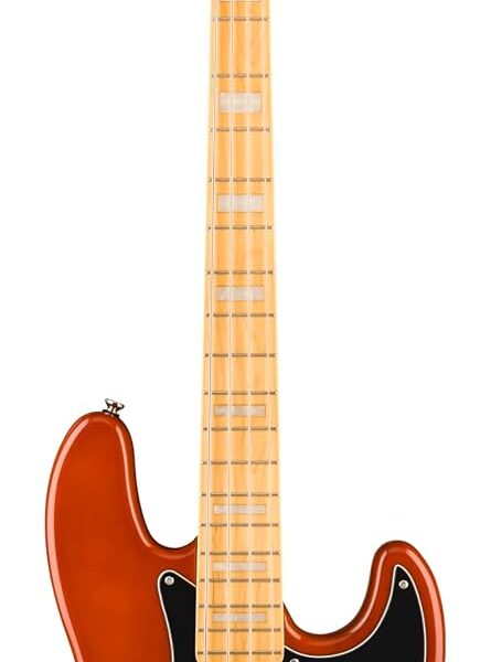 Classic Vibe Active '70s Jazz Bass, diapasón de arce, golpeador negro, moca