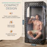 Sauna Portátil LifePro LP-RVFYM-BLK con Vaporizador 2.6L 1200W Control por App y Aceites Esenciales