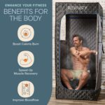 Sauna Portátil LifePro LP-RVFYM-BLK con Vaporizador 2.6L 1200W Control por App y Aceites Esenciales