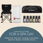 Sauna Portátil LifePro LP-RVFYM-BLK con Vaporizador 2.6L 1200W Control por App y Aceites Esenciales