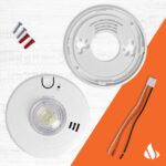 First Alert SM110LED-AC, alarma de humo con cable estroboscópico LED y batería de reserva de 10 años, 1 paquete