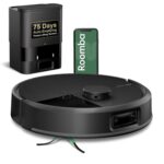 Robot Aspirador iRobot Roomba Plus 504 con Base Autovacía Cepillos de Goma Dobles Navegación LiDAR Negro