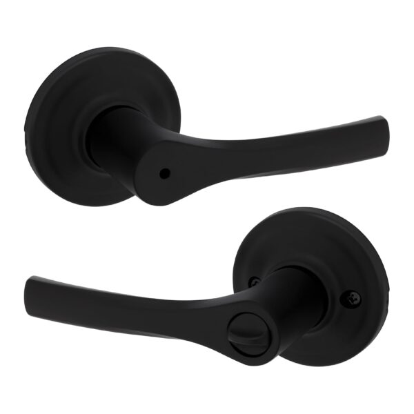 Manija Interior de Privacidad Kwikset Henley 93002-939 Negro Mate Paquete de 10