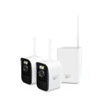 Swann MaxRanger Mini Kit 4K inalámbrico NVR sistema de seguridad 4K Kit de 4 cámaras, panel solar cargado para siempre,
