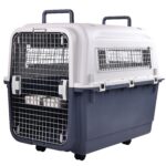 Transportador de Plástico para Perros y Gatos Elevon QD-ELPK-01XL1 XL Gris Aprobado por Aerolíneas