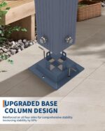 Pérgola de Aluminio GarveeLife GL-10x10 Ft 10x10 Pies Toldo Ajustable Azul