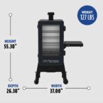 Pit Boss Navigator 3-Series WiFi & Bluetooth - Ahumador vertical de pellets de madera con controlador digital LCD, 1,118