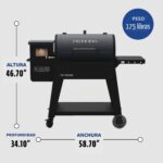 Parrilla de Pellets Pit Boss Navigator PB850M WiFi y Bluetooth 932 Pulgadas Cuadradas Tolva 30 Libras Negro
