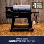 Parrilla de Pellets Pit Boss Navigator PB850M WiFi y Bluetooth 932 Pulgadas Cuadradas Tolva 30 Libras Negro