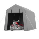 Cobertizo Cochera Portátil ExploreHorizon QAZ-PAU_0JZTUSPA-7z 7x15 Pies para Motocicleta Impermeable Resistente a Rayos
